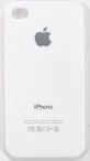 Apple ロゴカバー for iPhone4 ホワイト 日本語説明書付